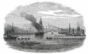 Golden Horn Prints: The Golden Horn, Constantinople, 1850. Creator: Unknown