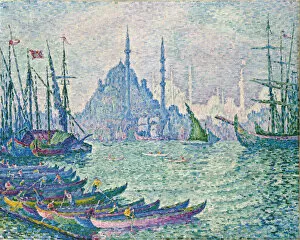 Bosphorus Strait Gallery: The Golden Horn, Minarets, 1907. Artist: Signac, Paul (1863-1935)