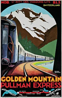 Golden Mountain, Pullman Express (Poster), c. 1930. Creator: Broders, Roger (1883-1953)