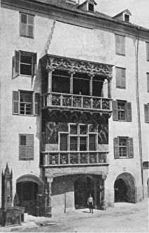 Makin Prints: The Golden Roof. Insbruck, c1913. Artist: Charles JS Makin