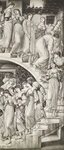Mystery Prints: The Golden Stairs, c1870s, (1900). Creator: Unknown