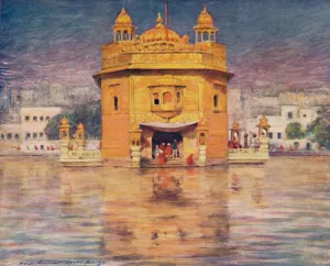 Golden Temple Prints: The Golden Temple, 1903. Artist: Mortimer L Menpes
