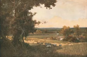 Alfred Edward Prints: The Golden Valley, c1893, (c1930). Creator: Alfred Edward East