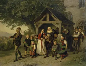 Celebrations Prints: Golden Wedding, 1857. Creator: Hubert Salentin