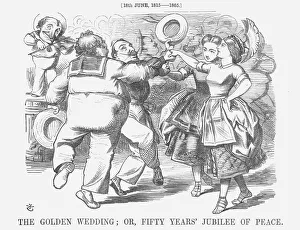 The Golden Wedding; or, Fifty Years Jubilee of Peace, 1865. Artist: John Tenniel