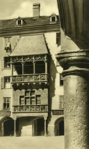 Innsbruck Prints: The Goldenes Dachl, Innsbruck, Tyrol, Austria, c1935. Creator: Unknown