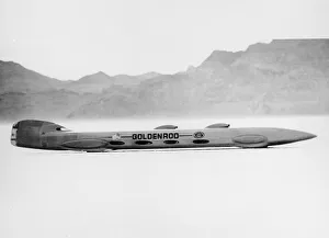 Record Breaking Prints: Goldenrod Land Speed Record attempt car, Bonneville Salt Flats, Utah, USA, 1965