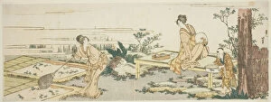 Dais Gallery: Goldfish farm, Japan, n.d. Creator: Hokusai