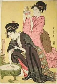 Pets Gallery: Goldfish, Japan, c. 1794 / 95. Creator: Kitagawa Utamaro