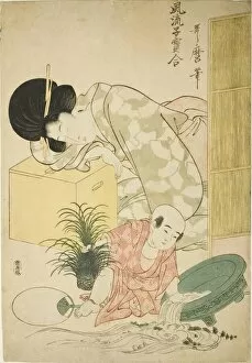 Incident Gallery: Goldfish, from the series 'Elegant Comparison of Little Treasures (Furyu kodakara)