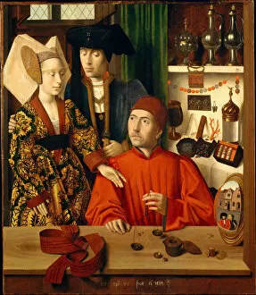 Jeweller Gallery: A Goldsmith in his Shop. Artist: Christus, Petrus (1410 / 20-1475 / 76)