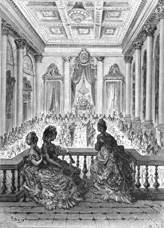 Goldsmith Collection: The Goldsmiths at Dinner, 1872. Creator: Gustave Doré