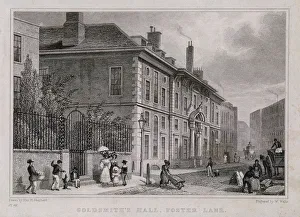 Wallis Prints: Goldsmiths Hall, London, c1827. Artist: W Wallis