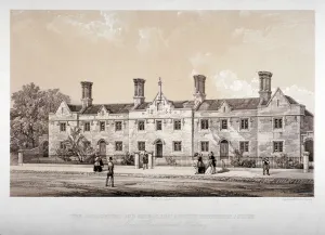 Hackney Collection: The Goldsmiths and Jewellers Annuity Institution, Holcroft Road, Hackney, London, 1853