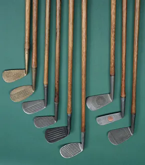 Spalding Prints: Golf club faces, c1920s