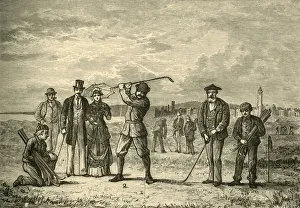 Caddy Gallery: Golf on the Links, 1898. Creator: Unknown