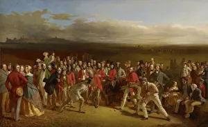 Golfers Prints: The Golfers, 1847. Artist: Lees, Charles (1800-1880)