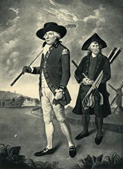 Darwin Prints: Golfers at Blackheath, 1790, (1947). Creator: Unknown