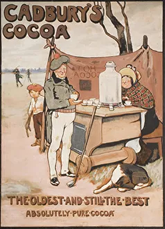 Cecil Aldin Prints: Golfing - Cadbury's Cocoa, 1895-1905. Creator: Cecil Aldin