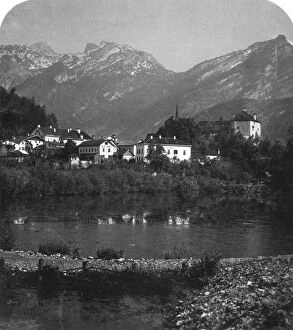 Images Dated 7th February 2008: Golling and Tennengebirge, Salzburg, Austria, c1900s.Artist: Wurthle & Sons