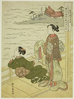 Harunobu Prints: Gonchunagon Sadaie (Fujiwara no Teika)