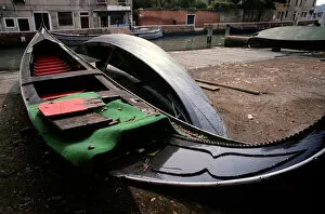 Tom Artin Gallery: Gondola Boat Shop, Venice. Creator: Tom Artin