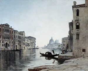 Gondola on the Grand Canal, 1892. Artist: Emmanuel Lansyer