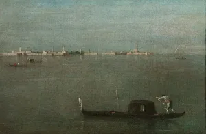 Gondolas on the Lagoon (Grey Lagoon), 1765. Artist: Guardi, Francesco (1712-1793) Gondolas on the Lagoon (Grey Lagoon), 1765. Artist: Guardi, Francesco (1712-1793)