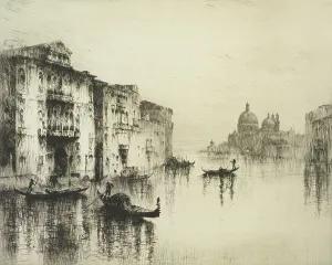 Floating Prints: Gondolas, Venice, c.1928. Creator: Sydney Mackenzie Litten
