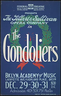 Academy Prints: The Gondoliers, New York, [1930s]. Creator: Unknown