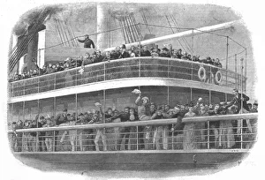 Emigration Prints: Good-bye! A P&O Ship leaving for Australia, 1890. Creator: Unknown