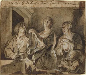 Jakob Jordaens Prints: It is good candles which light the way, 1640s. Creator: Jacob Jordaens