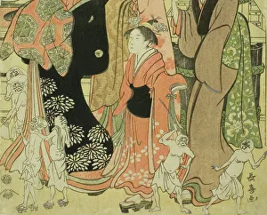 Good Versus Evil Prints: Good and Evil Influences (Zendama akudama), c. 1795. Creator: Eishosai Choki
