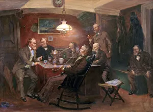 Gentlemans Club Gallery: Good History, 1871. Artist: Oluf Simony Jensen