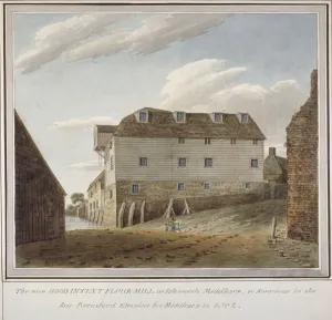 Flour Mill Prints: The Good Intent Flour Mill, Isleworth, Middlesex, c1802