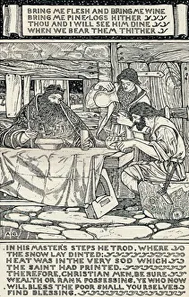Good King Wenceslas, 1895. Artist: Arthur Joseph Gaskin
