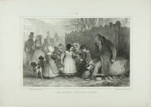 Raffet Denis Auguste Marie Prints: The Good Little Girls, 1832. Creator: Auguste Raffet