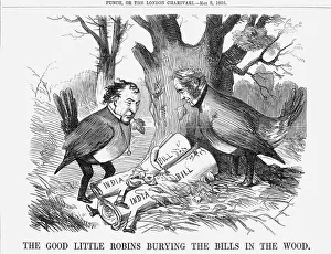 The Good Little Robins burying the Bills in the Wood, 1858