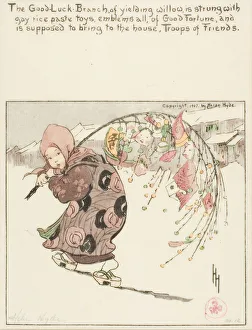 Good Fortune Prints: The Good-Luck Branch, 1907. Creator: Helen Hyde