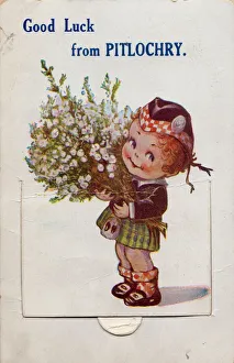 Good Fortune Prints: Good Luck from Pitlochry, 1930s. Creator: Unknown