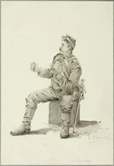 A Good Pipe, 1897. Creator: Alexandre Bloch
