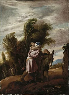 Mercy Prints: The Good Samaritan, 1622. Creator: Workshop of Domenico Fetti