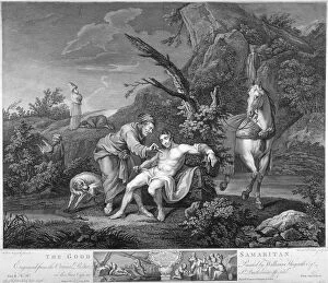 Delatre Gallery: The Good Samaritan, 1772. Artist: Simon Francois Ravenet