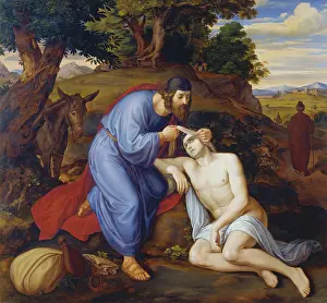 Wayside Prints: The Good Samaritan, 1833. Creator: Julius Schnorr von Carolsfeld