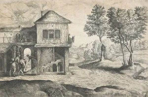 Etching And Engraving Prints: The good Samaritan, Mid 17th century. Creator: Lucas van Uden