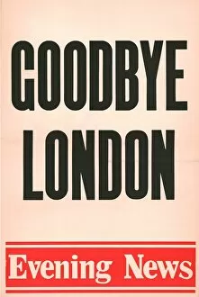 Goodbye Gallery: Goodbye London, Evening News poster, 1980