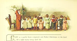 Saying Grace Prints: Now is a goodly feast outspread... 1894. Creator: Eliza F. Manning