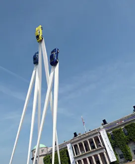 2013 Prints: Goodwood Festival of Speed Sculpture in front of Goodwood House 2013