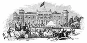 Goodwood House - scene in the park, 1844. Creator: Unknown