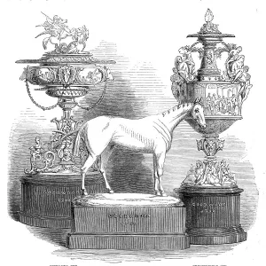 Roskell Hunt Prints: The Goodwood Race Plate, 1860. Creator: Unknown